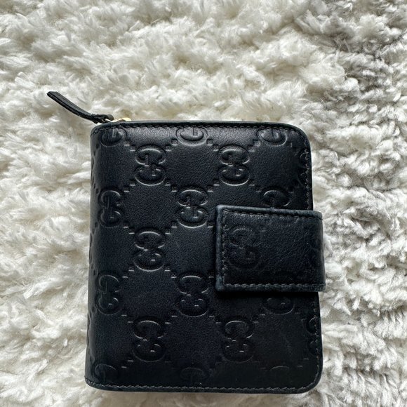 GUCCI Leather Wallet in Black - Picture 1 of 7